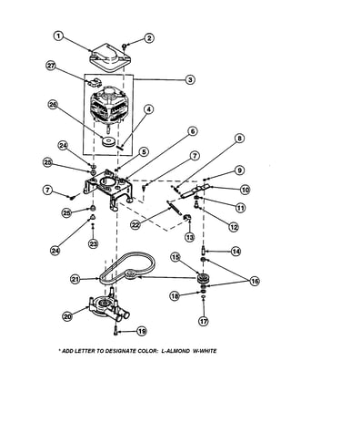 Motor/belt/pump