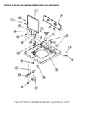 Cabinet top/control hood rear panel