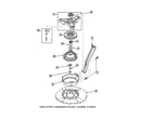 Amana LW6153LM-PLW6153LMA bearing housing/brake/pulley diagram