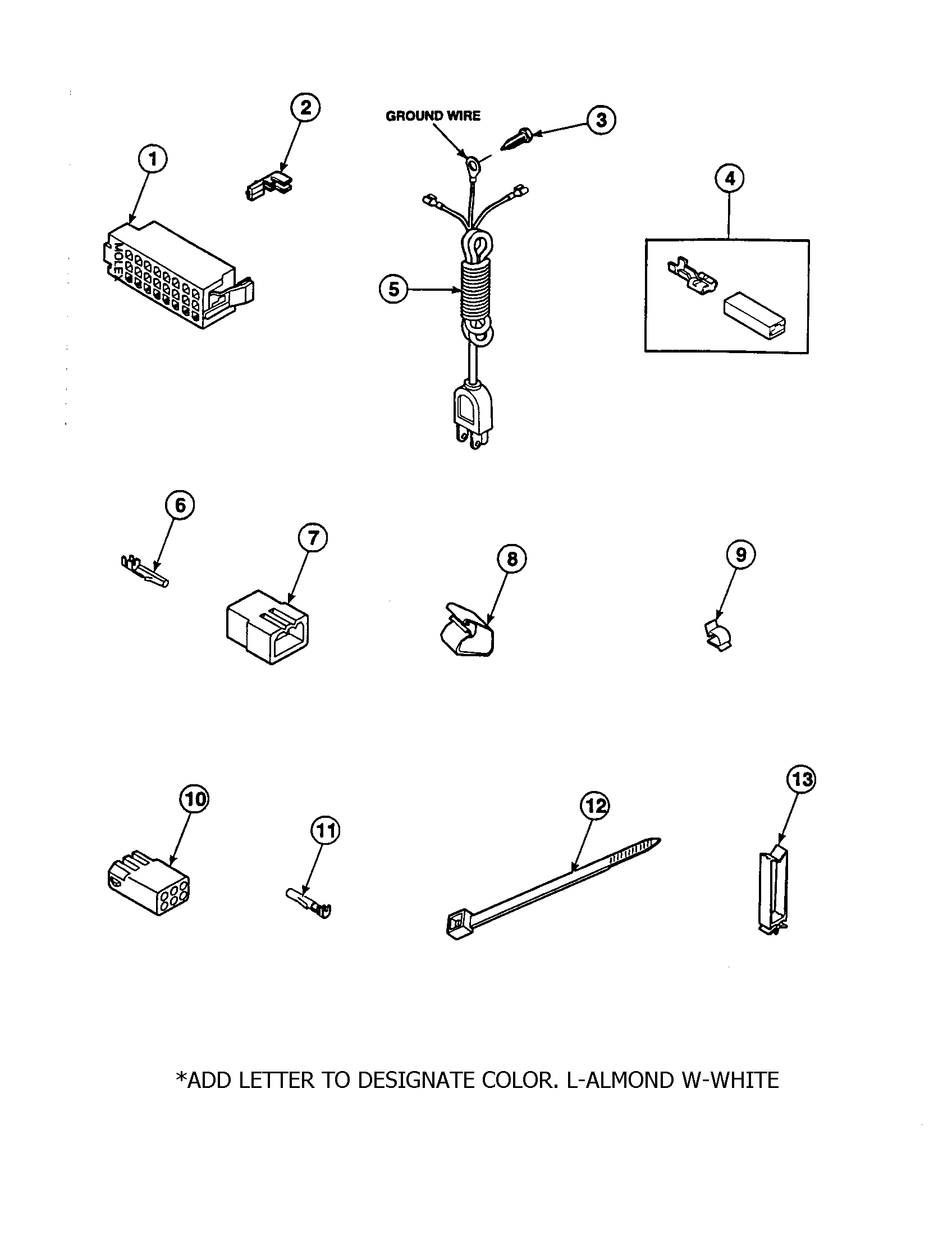 POWER CORD AND TERMINALS