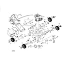 Poulan PR55N21CB rotary lawn mower diagram