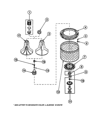 Agitator/washtub