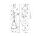 Kenmore 11022882101 agitator/basket/tub diagram