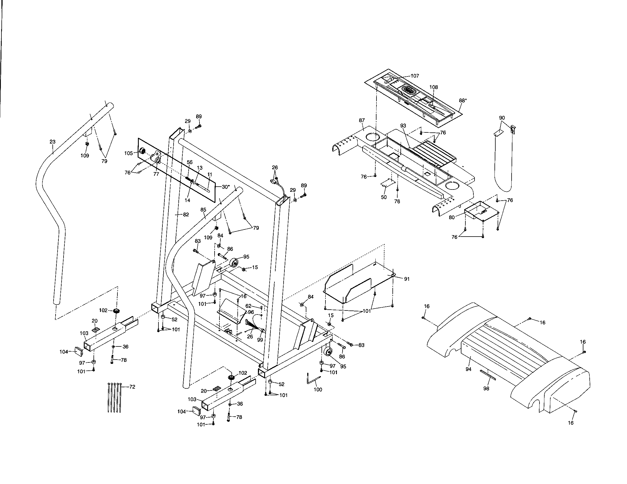 Console base/motor cover
