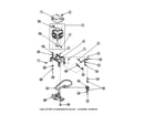 Amana LW9203W2-PLW9203W2A motor/belt/pump/idler diagram