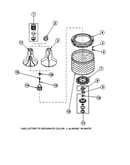 Agitator/drive belt/washtub