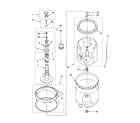 Kenmore 11022842101 agitator, basket and tub diagram