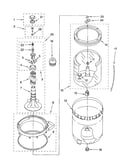 Agitator, basket and tub