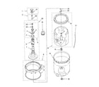 Kenmore 11022852101 agitator, basket and tub diagram