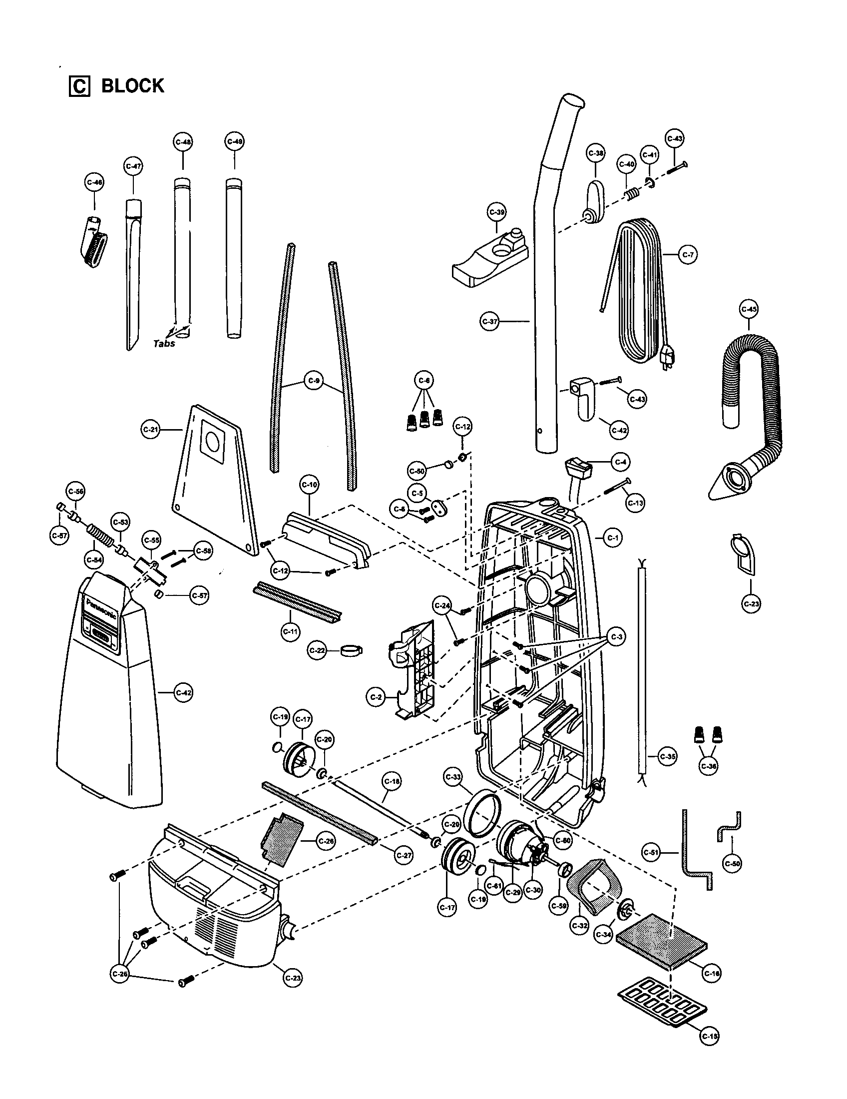 Motor housing/motor/handle/body