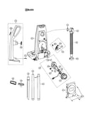 Handle/rear dust compartment/cord reel