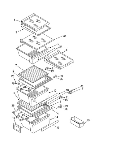 Refrigerator shelf