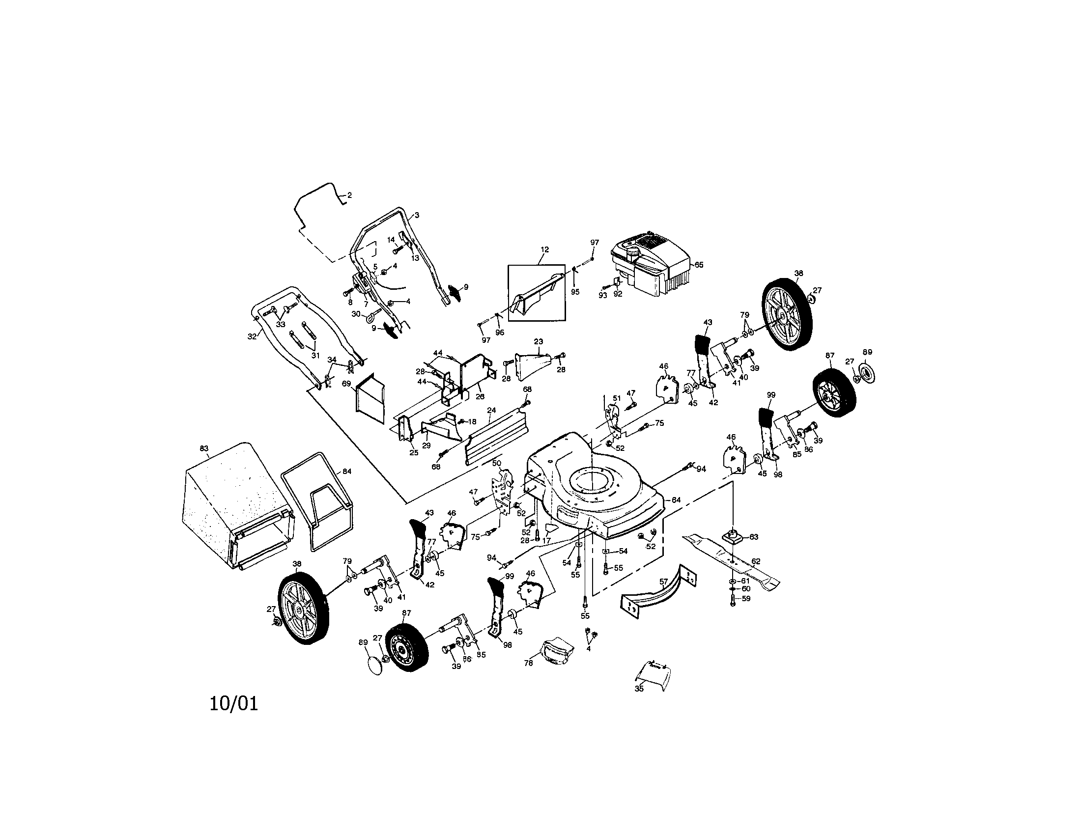 Rotary lawn mower
