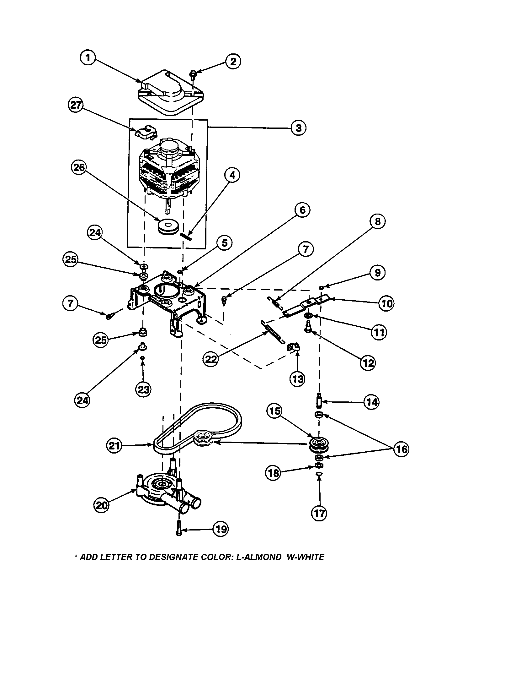 MOTOR/PUMP/IDLER