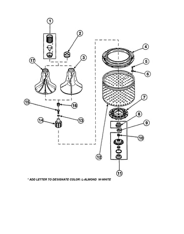 Agitator/washtub
