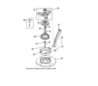 Amana LW3503L2-PLW3503L2B bearing housing/brake/pulley diagram