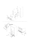 Cabinet back and water valve