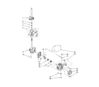 Kenmore 11022832101 brake/clutch/gearcase/motor/pump diagram