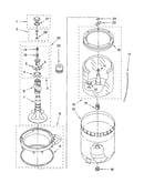 Agitator, basket and tub