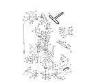 Poulan PPR1742STC mower deck diagram