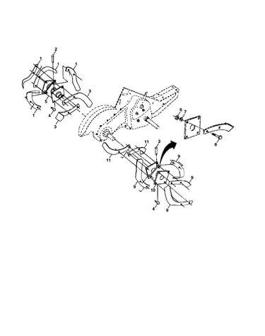 Tine assembly