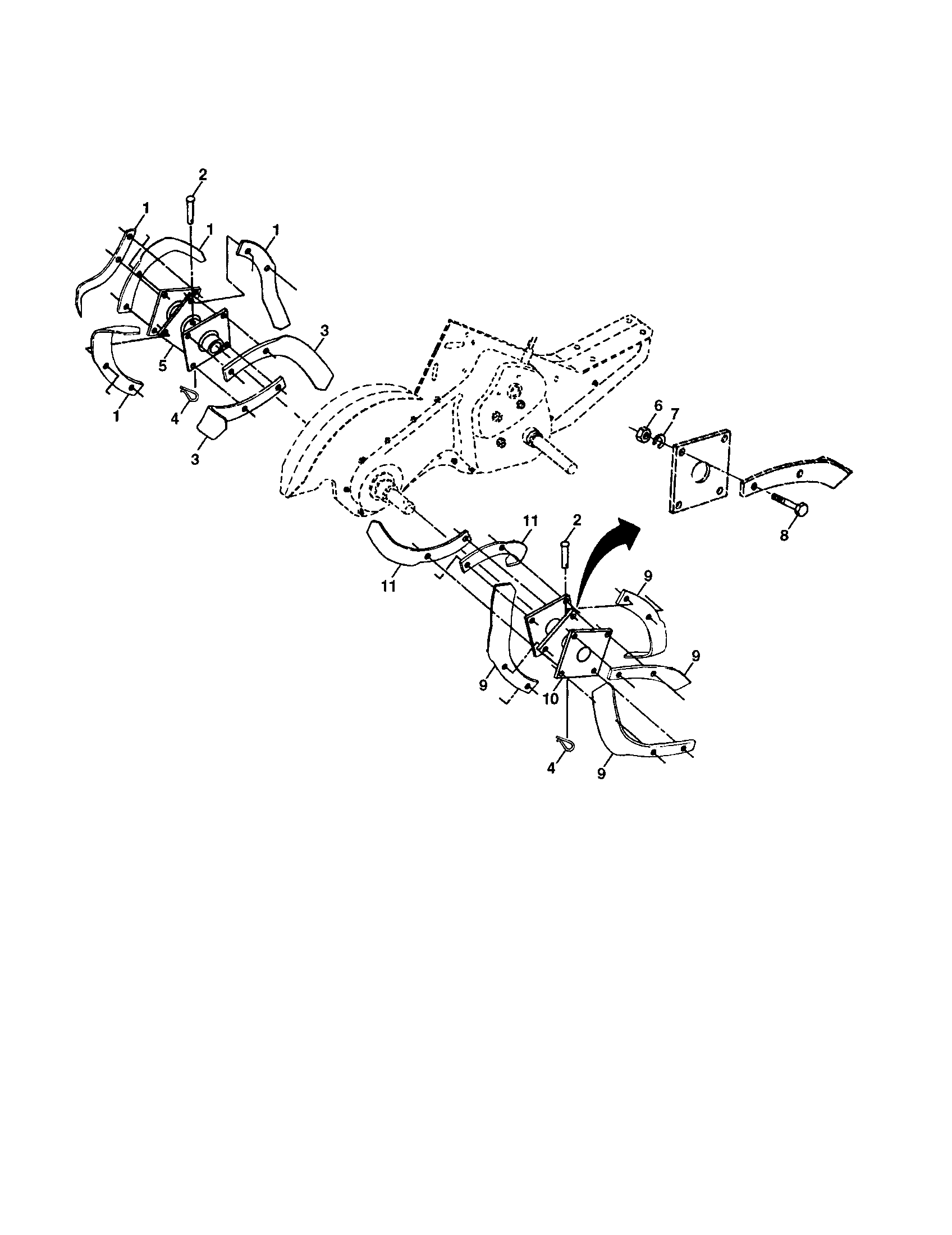 Tine assembly