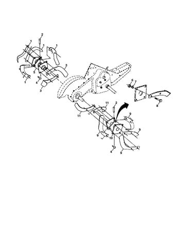Tine assembly