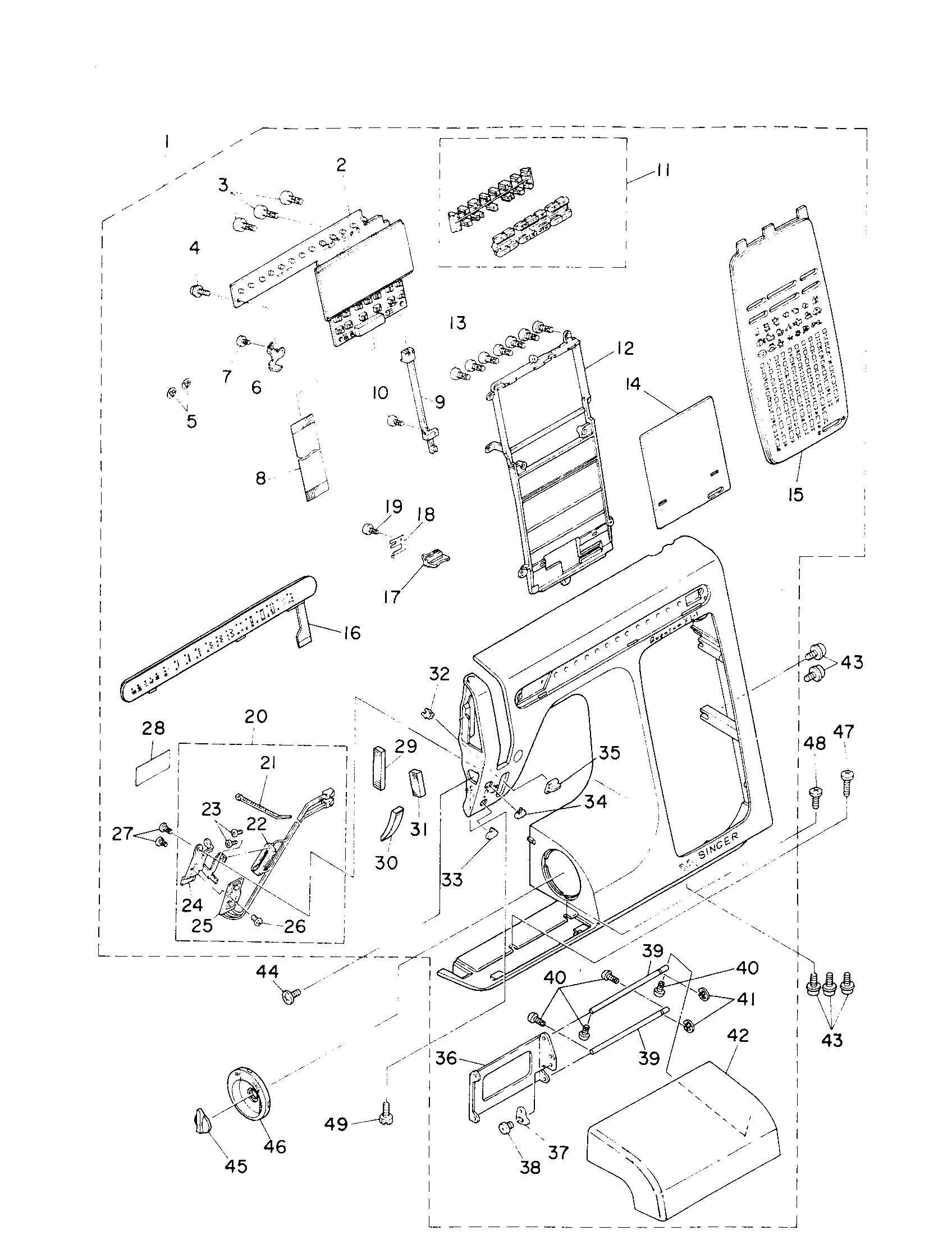 Front panel components
