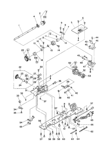Hook/hook driving shaft components