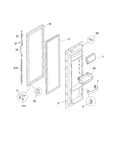 Refrigerator door