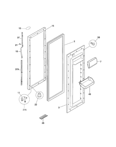 Refrigerator door