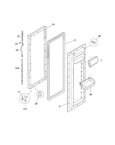 Refrigerator door