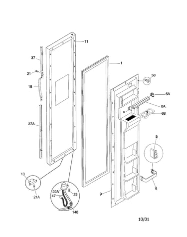 Freezer door