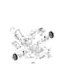 Power propelled rotary mower