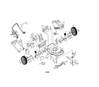 Poulan PR65Y22CHA power propelled rotary mower diagram