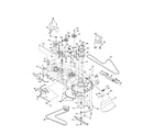 Poulan DPR22H48STB mower deck diagram