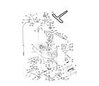 Poulan PR185H42STC mower deck diagram