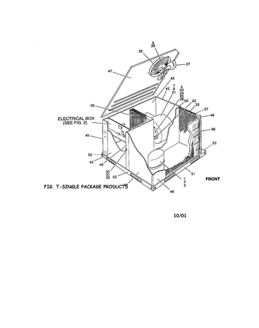 Top and side panels/fan, blades