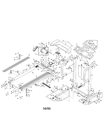 Console base/motor/walking belt