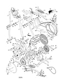 Frame/console/flywheel axle
