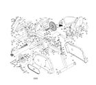 Proform PFEX01010 frame/console/flywheel diagram