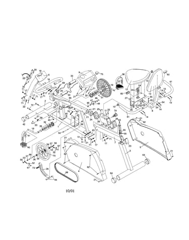 Frame/console/flywheel
