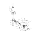 Kenmore 11092598200 brake/clutch/gearcase/motor/pump diagram