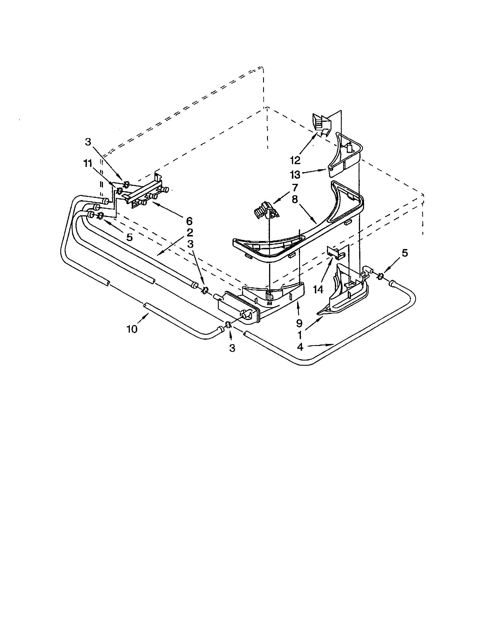 Bleach/detergent/rinse dispenser