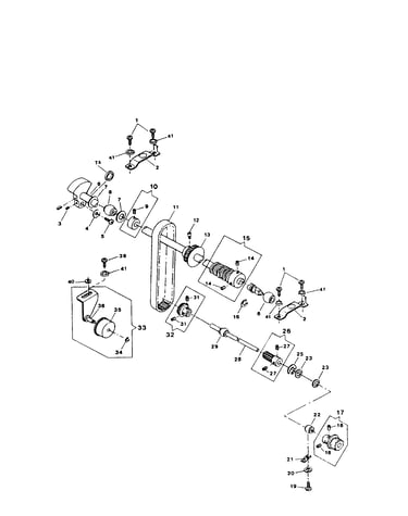 Arm shaft drive system