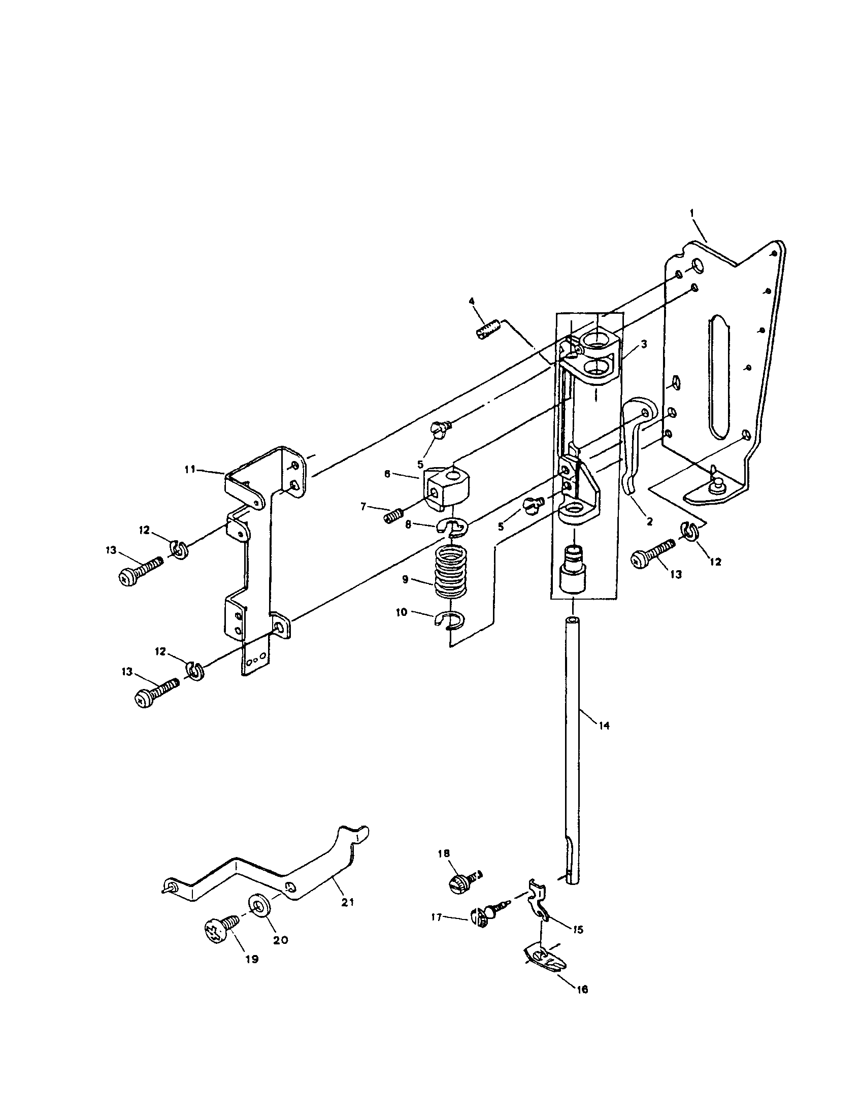 COAXIAL PRESSER BAR SYSTEM