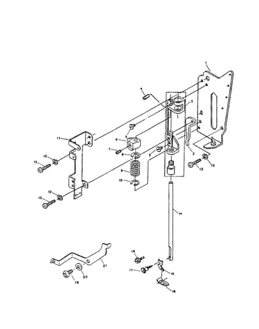 Coaxial presser bar system