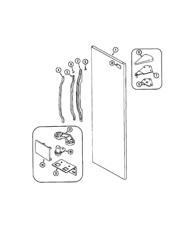 Fresh food outer door