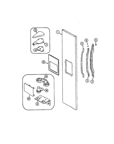 Freezer outer door