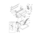 Kenmore 11062212101 top and console diagram